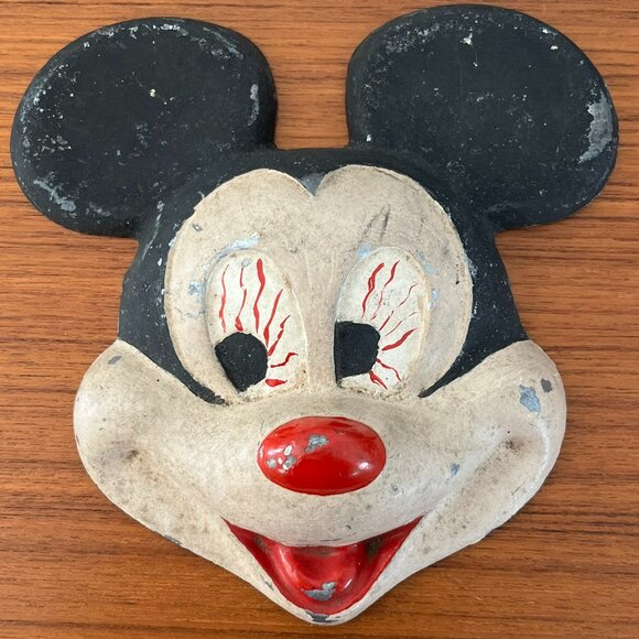 Antique 1930's Mickey Mouse Decorative Mask - Picture 1 of 4